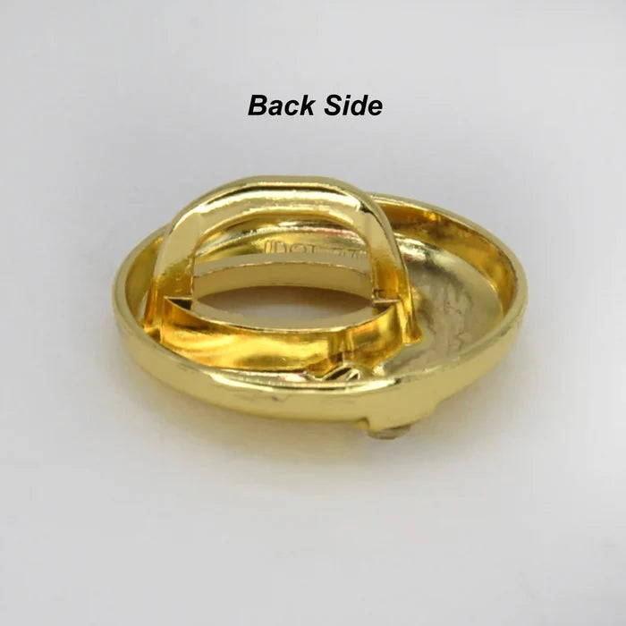 Slotted Metal Button | 15mm(24L), 18mm(32L) & 23mm(36L)