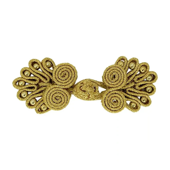 Snail Spiral Knots Frog Buttons
