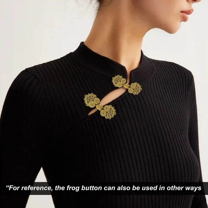 Snail Spiral Knots Frog Buttons