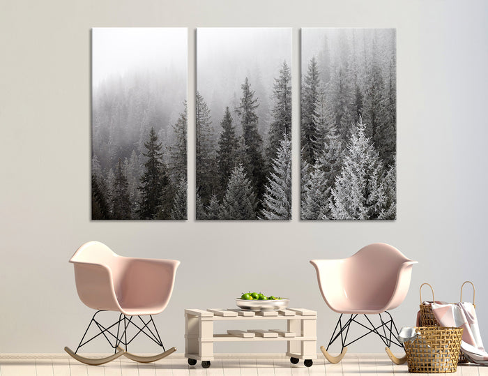 Snowy Forest Canvas Print #7559