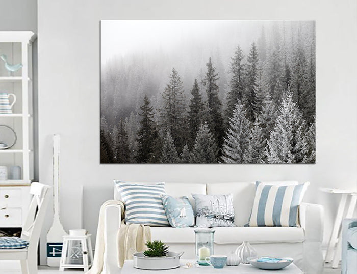 Snowy Forest Canvas Print #7559