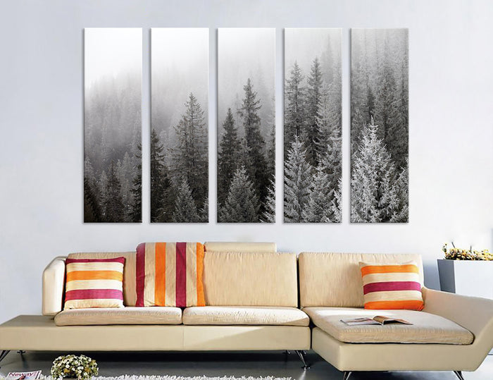 Snowy Forest Canvas Print #7559