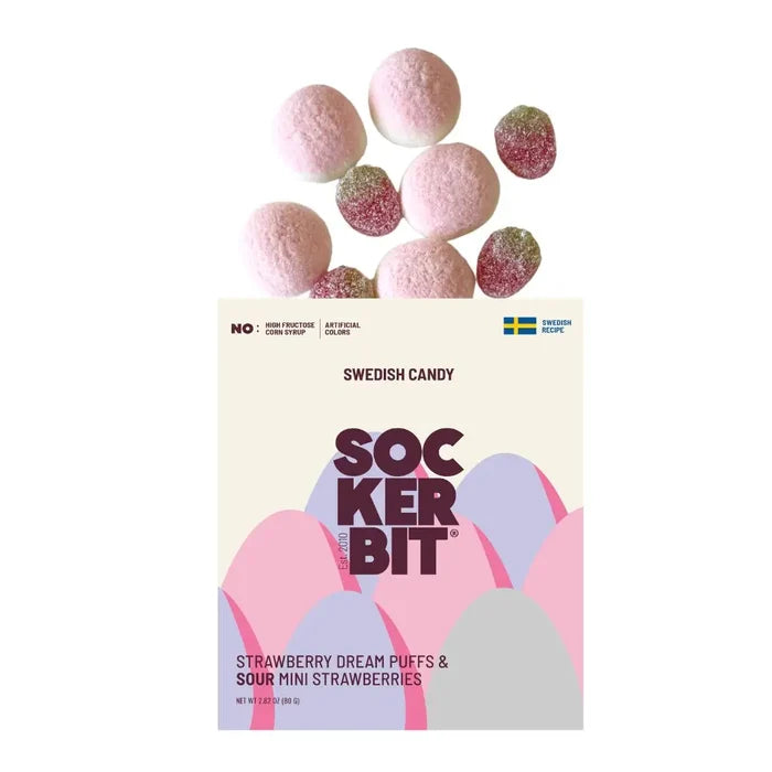 Sockerbit Swedish Candy - Sweet & Sour Strawberry