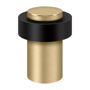 Solid Brass Round Universal Floor Bumper, HD, 3"