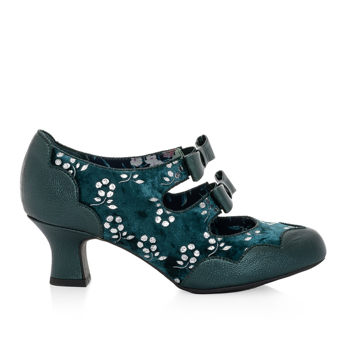 Sophia and Matching Malibu Teal Velvet
