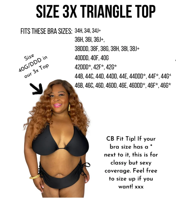 Southern Charm Polka Dot Triangle Bikini Top