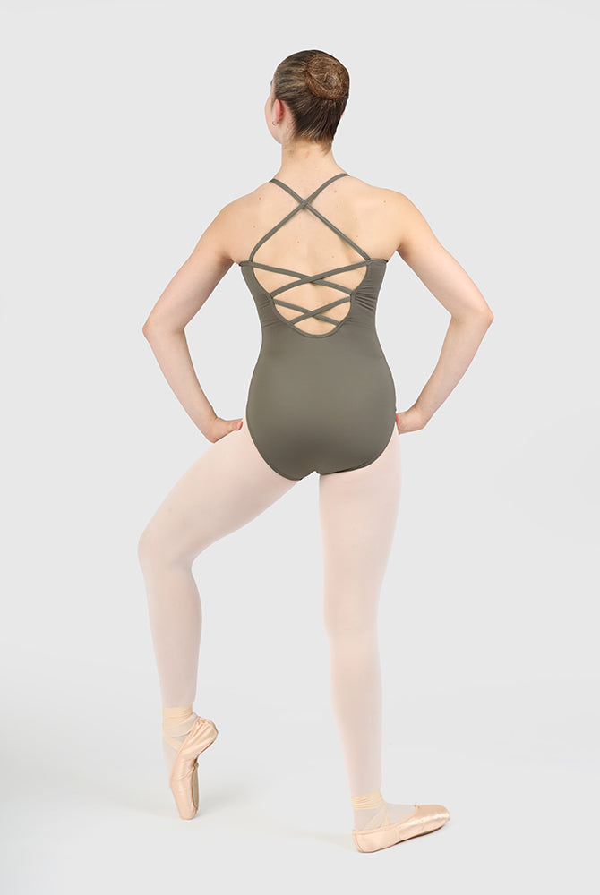 Spaghetti straps leotard