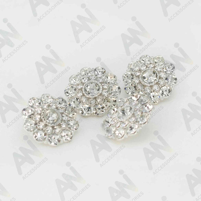 Sparkling Circle Metal Buttons | 19mm(30L)