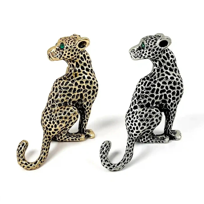 Spotted Leopard Statement Brooch