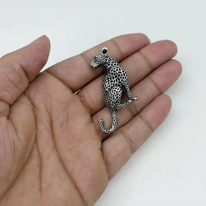 Spotted Leopard Statement Brooch