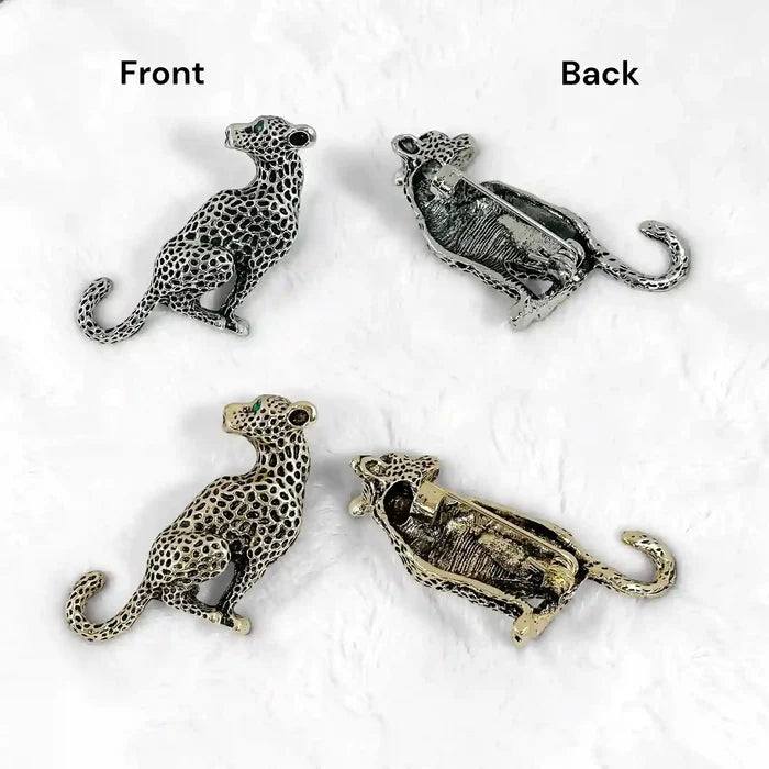 Spotted Leopard Statement Brooch