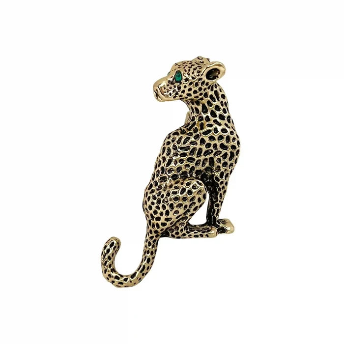 Spotted Leopard Statement Brooch