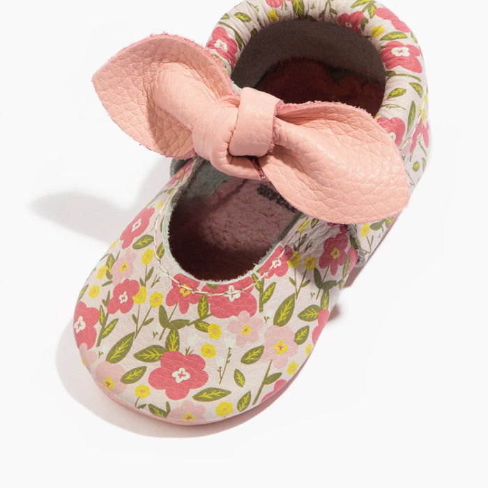 Spring Bouquet Knotted Bow Baby Shoe - Babies in Bloom
