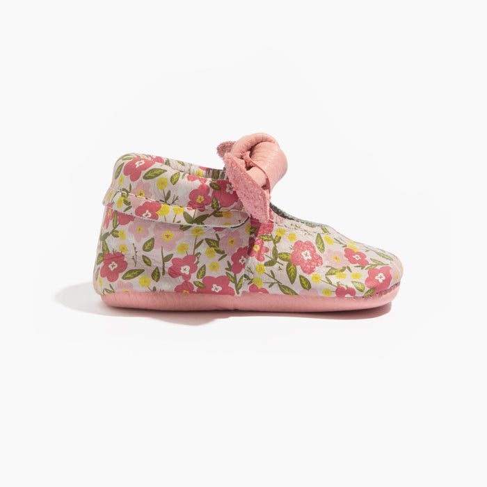 Spring Bouquet Knotted Bow Baby Shoe - Babies in Bloom