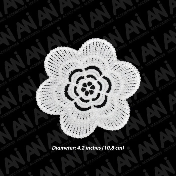 Ani Accessories designer floral spun poly applique patch for saree kurti DIY craft embellishment
