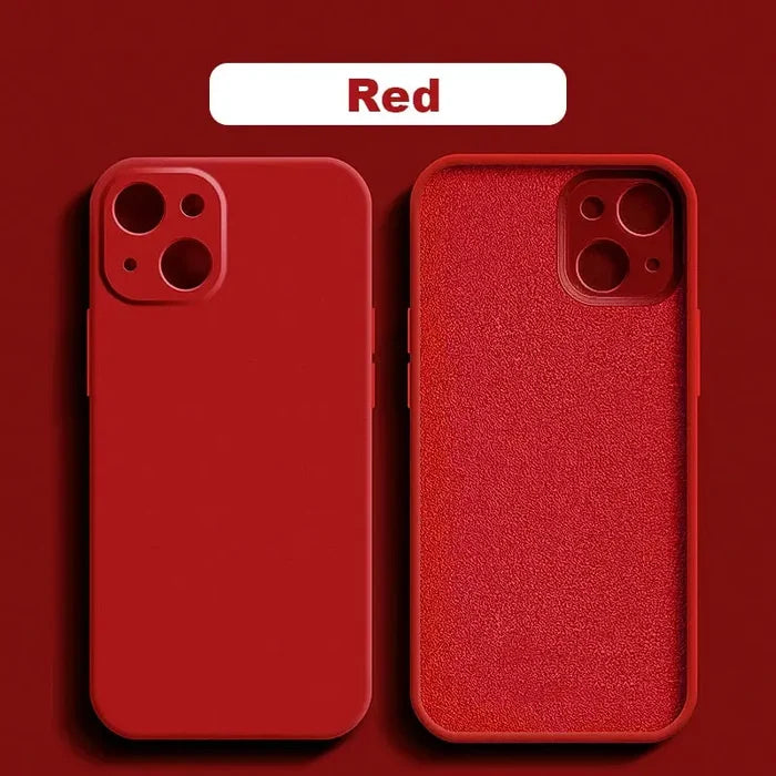 the red iphone case is shown in the image