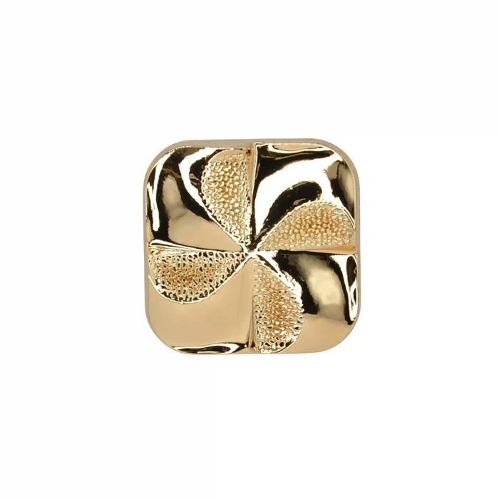Square Four-Leaf Clover Button | 18mm(24L) & 23mm(36L)
