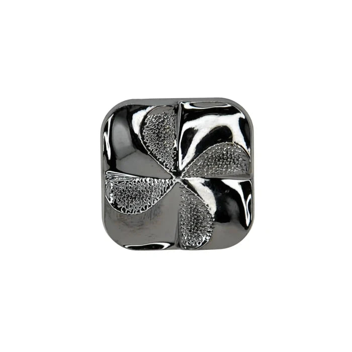 Square Four-Leaf Clover Button | 18mm(24L) & 23mm(36L)