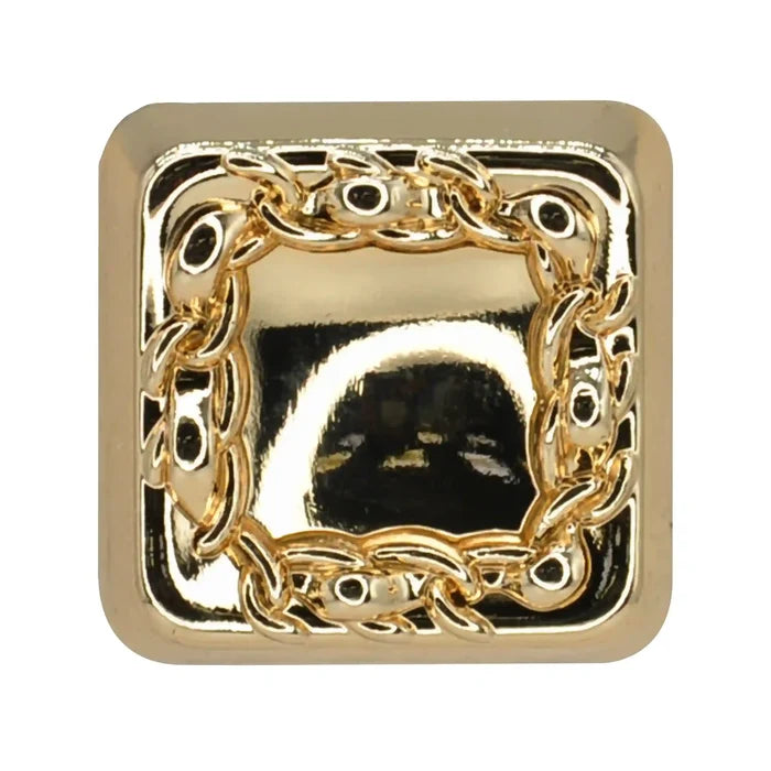 Square Metal Buttons | 15mm(24L),18mm(28L) & 20mm(31L)