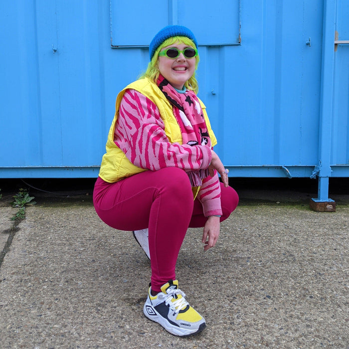 Squat Proof Long Leggings - Raspberry Pie