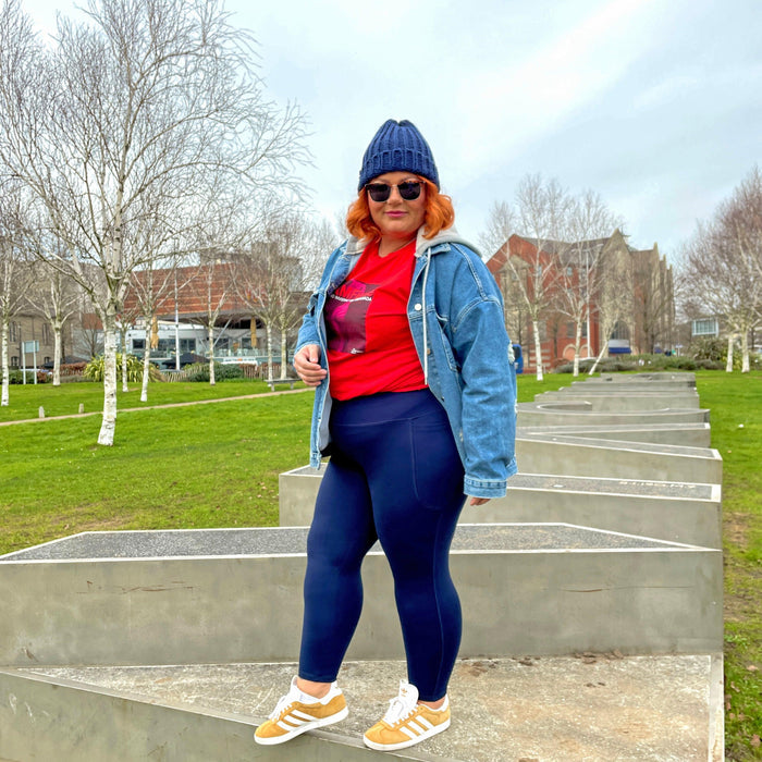 Squat Proof Short Leggings - Navy