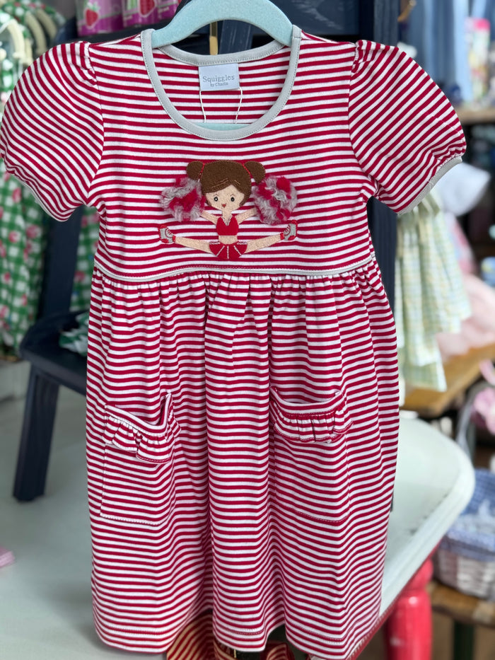 Squiggles - Dress - Crimson Cheerleader