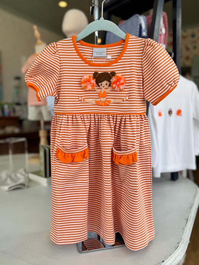 Squiggles - Dress -  Orange Cheerleader