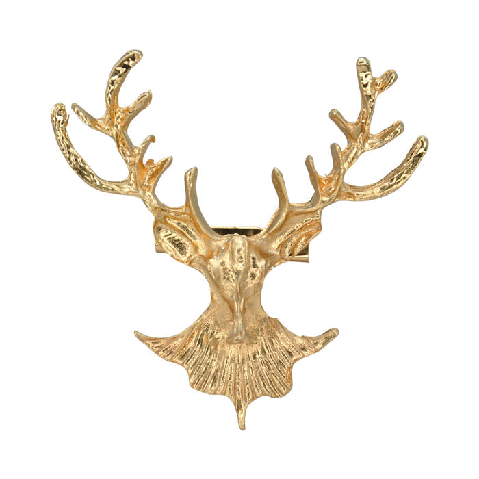 Stag Head Deer Brooch Pin