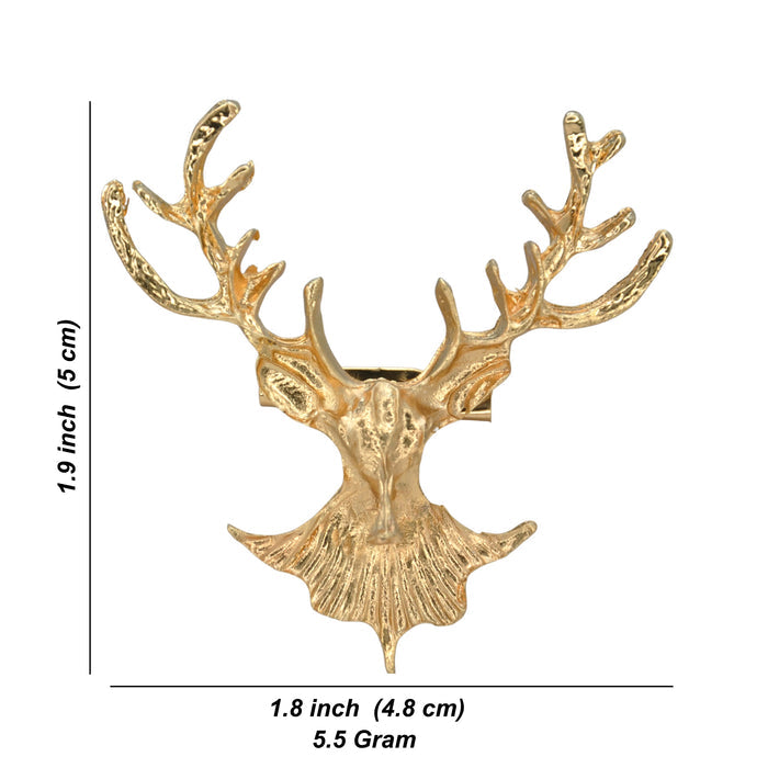 Stag Head Deer Brooch Pin