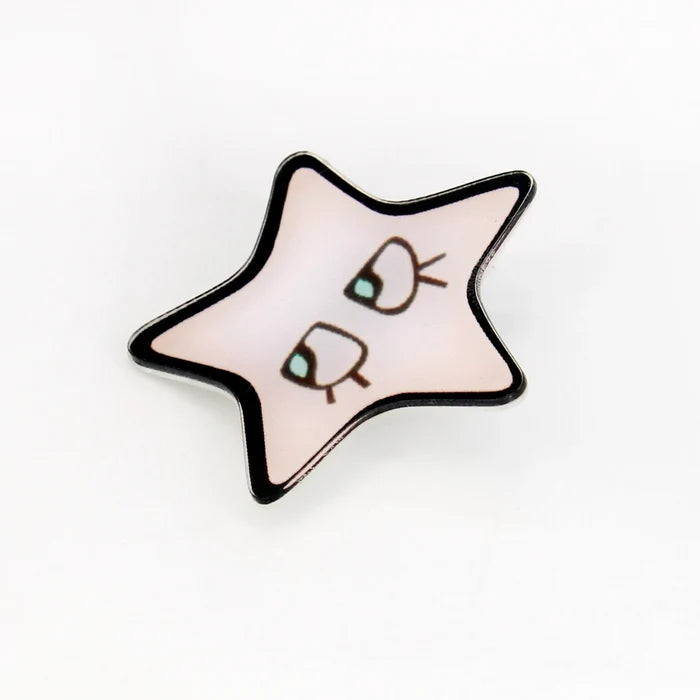 Star Face Brooch