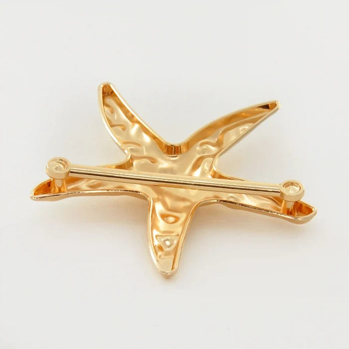 Star Hammered Metal Buckle