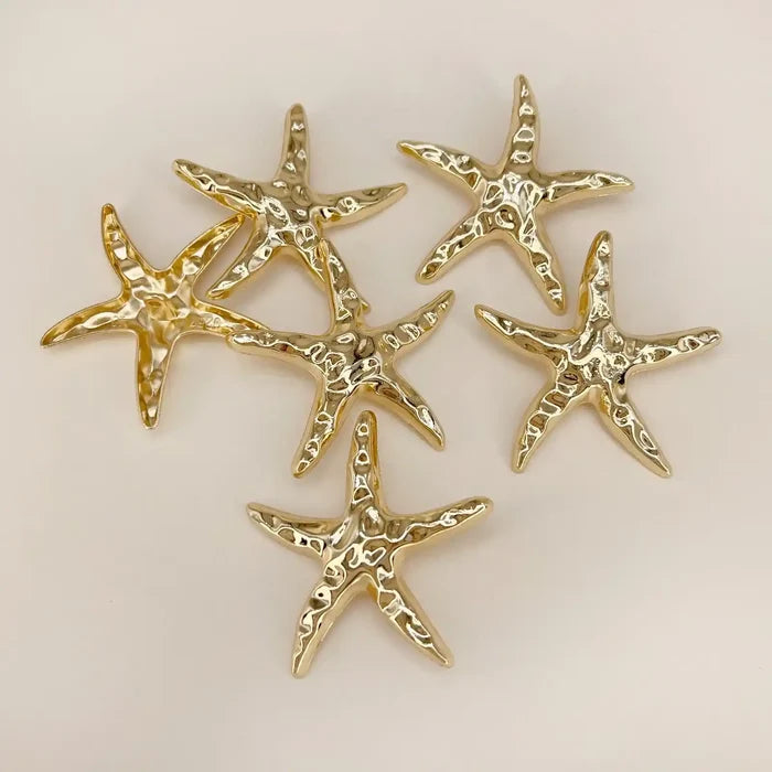 Star Shaped Golden Metal Buttons | 40mm(64L) M72