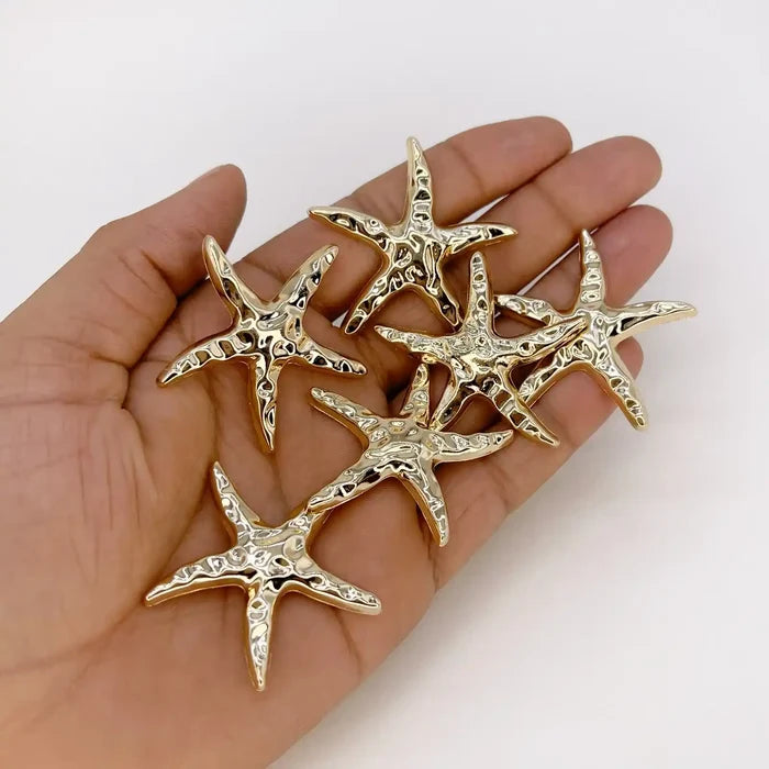 Star Shaped Golden Metal Buttons | 40mm(64L) M72