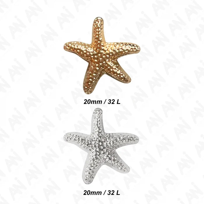 Starfish Big Size Buttons | 20mm(32L)