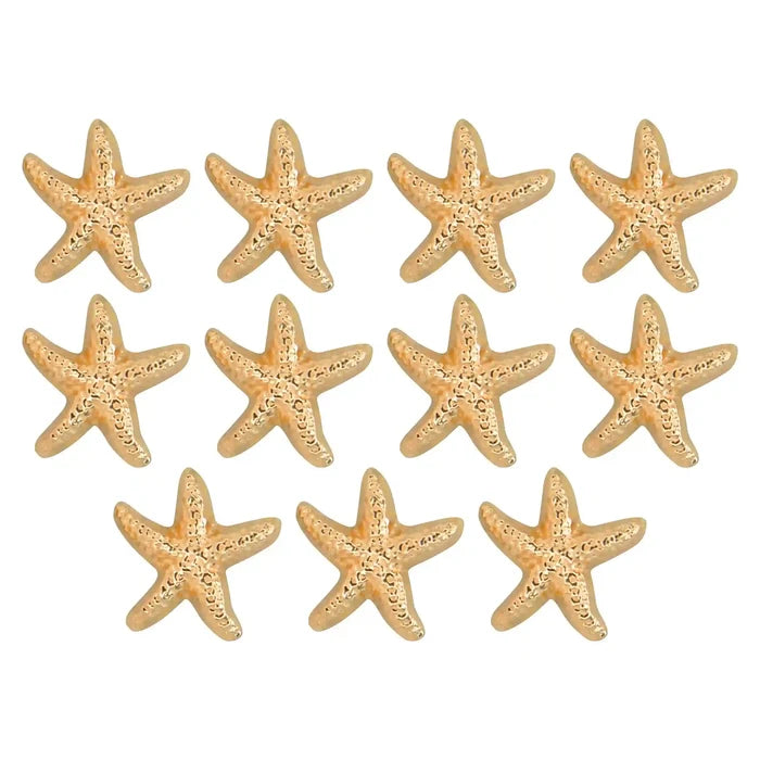 Starfish Gold Metal Buttons | 18mm