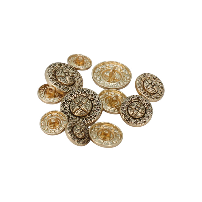 Antique gold / 18mm(28L) / 50 Buttons