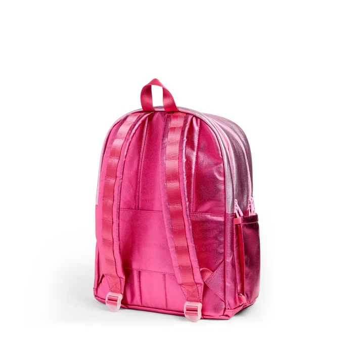 State Bags - Kane Double Pocket Backpack - Pink/Hot Pink Colorblock