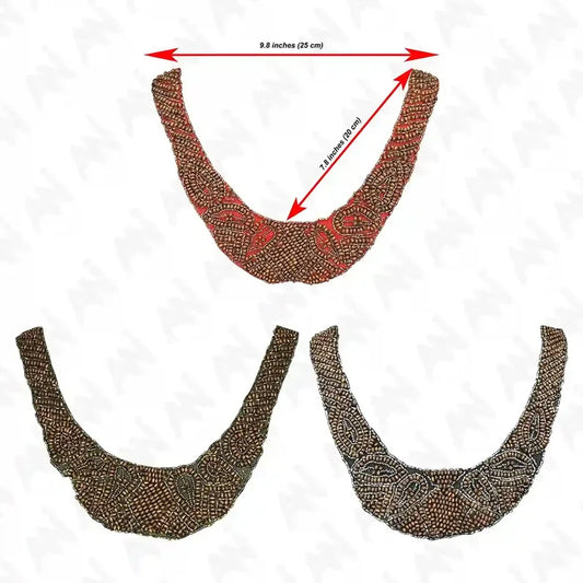 Stylish Beaded Scoop Neckline
