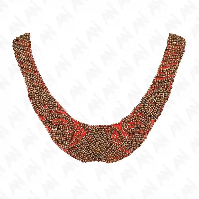 Stylish Beaded Scoop Neckline