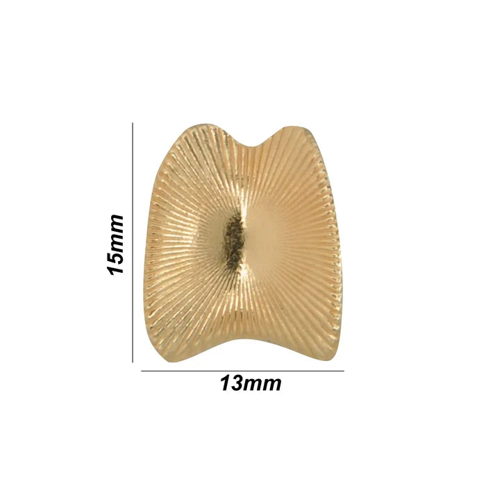 Stylized Shell Metal Button | 15mm & 24mm