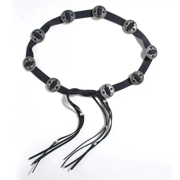 Suede bohemian ethnic style belt