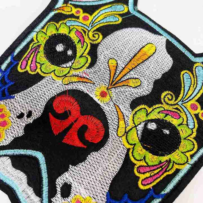 Sugar Skull Dog Embroidery | SKU_P-1