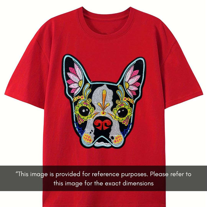 Sugar Skull Dog Embroidery | SKU_P-1