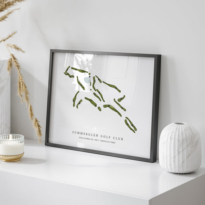 SummerGlen Golf Club | Golf Course Map | On Table