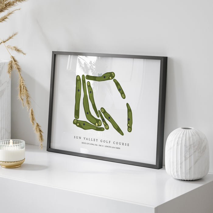 Sun Valley Golf Course | Golf Course Map | On Table