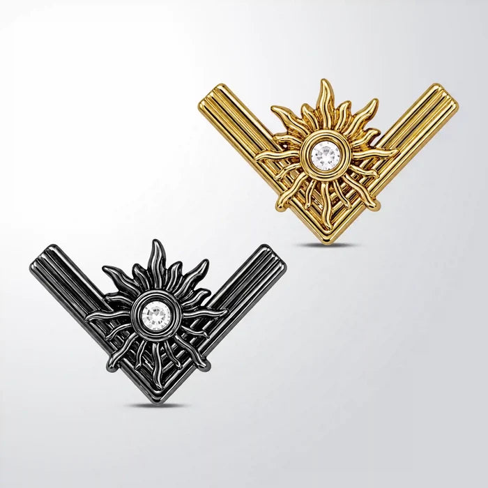 Sunburst Chevron Collar Tip