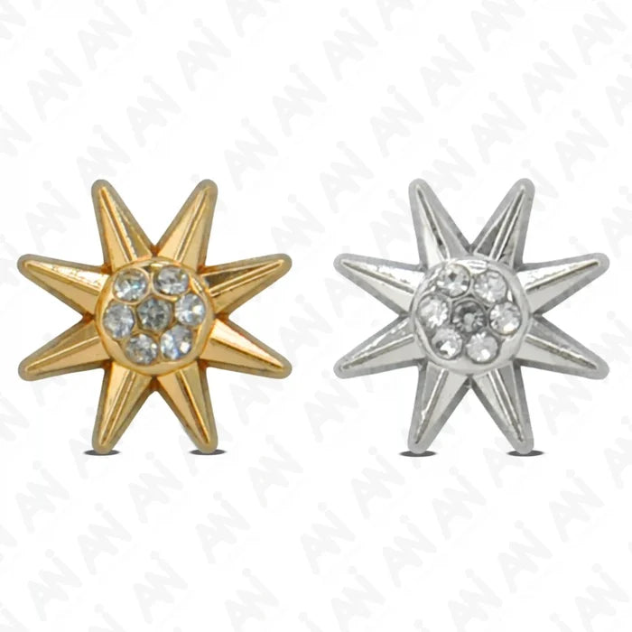 Sunburst Design Rhinestone shirt Buttons | 12mm(20L)