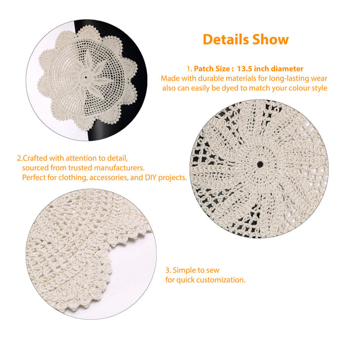 Sunburst Doily Crochet Patch