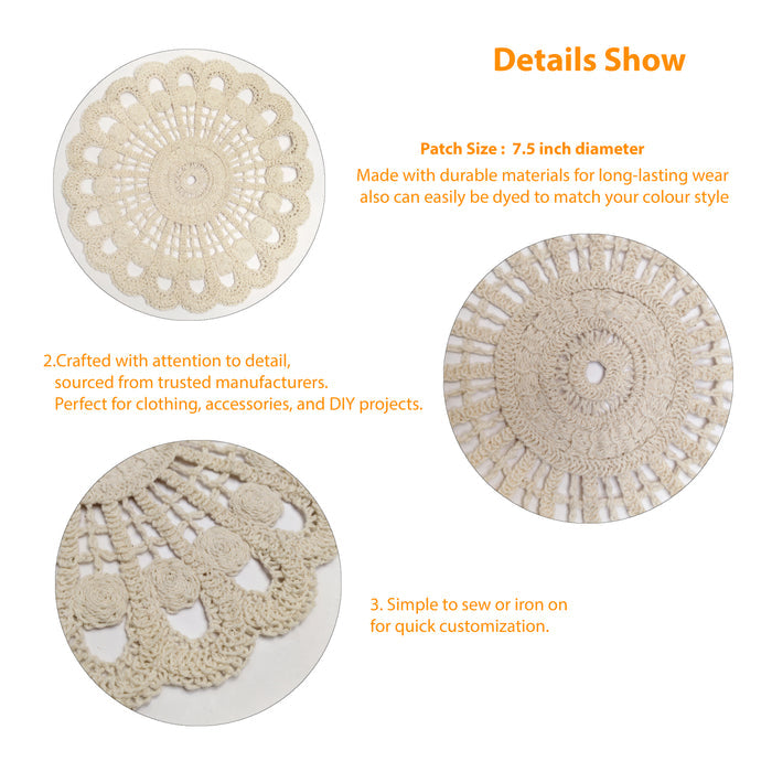 Sunflower Inspire Crochet Cotton Sew Patch
