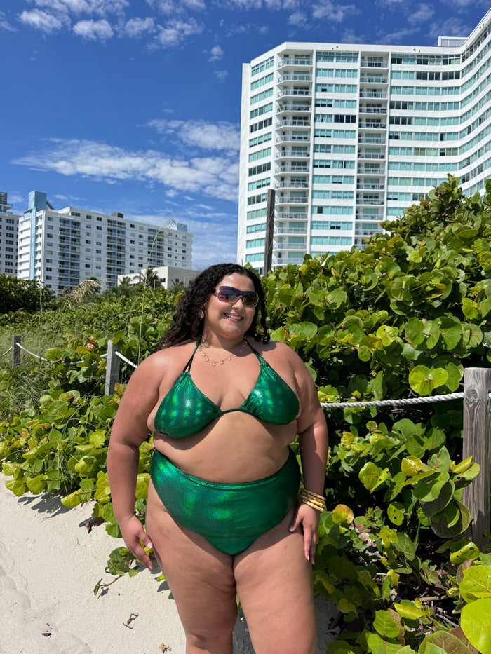 Supreme Green Triangle Bikini Top